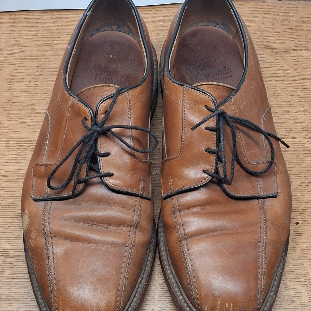 Allen Edmonds Men's Brown Leather Lace-Up Dress Shoes